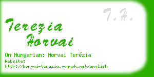 terezia horvai business card