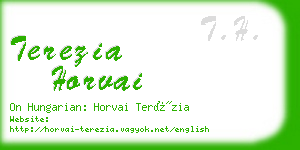 terezia horvai business card